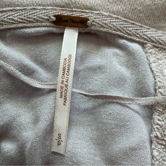Free People Moon Dust Cardi Hoodie Light Gray Great Shark Women's S - Picture 7 of 11
